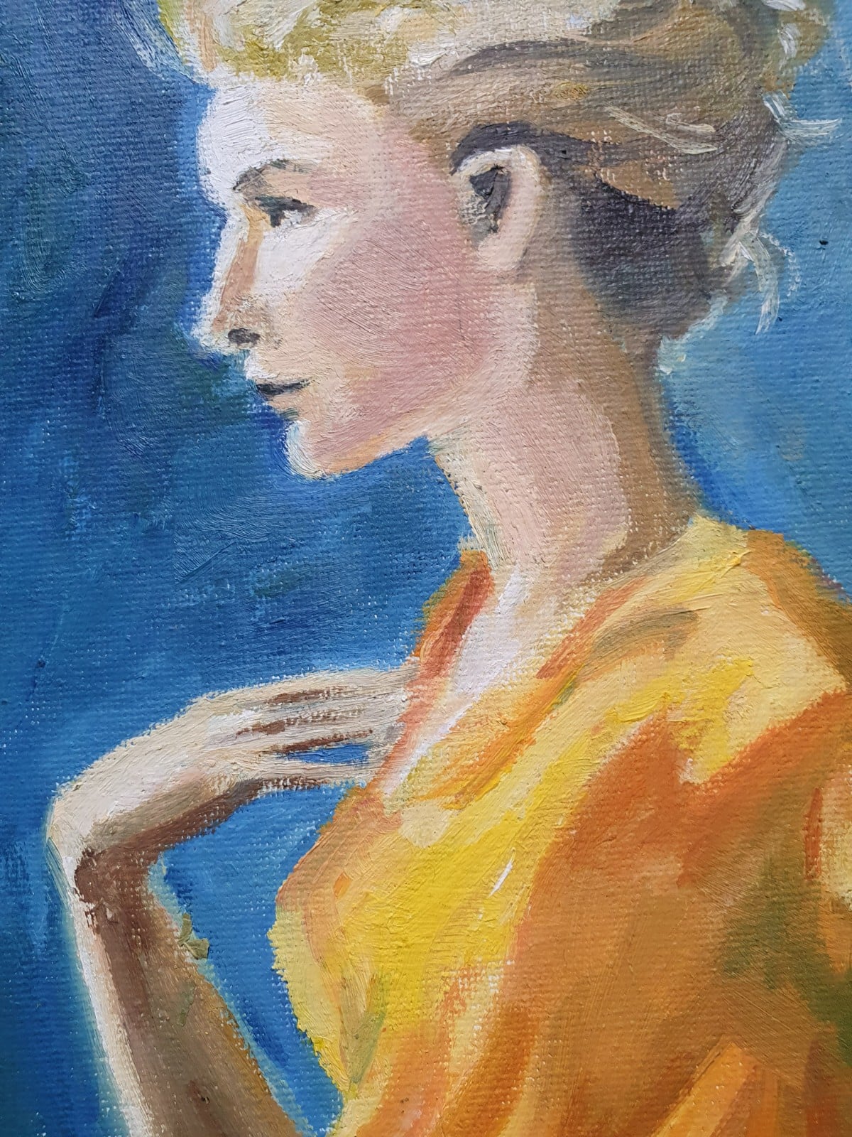 prachtige dame, unieke kunstprint, wanddecoratie