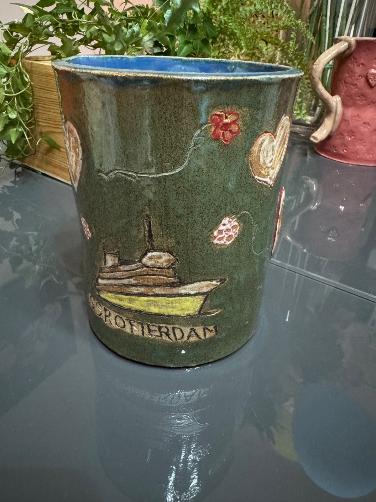 Handgemaakt urn vaas/bloempot - 112677 Handgemaakt urn vaas/bloempot