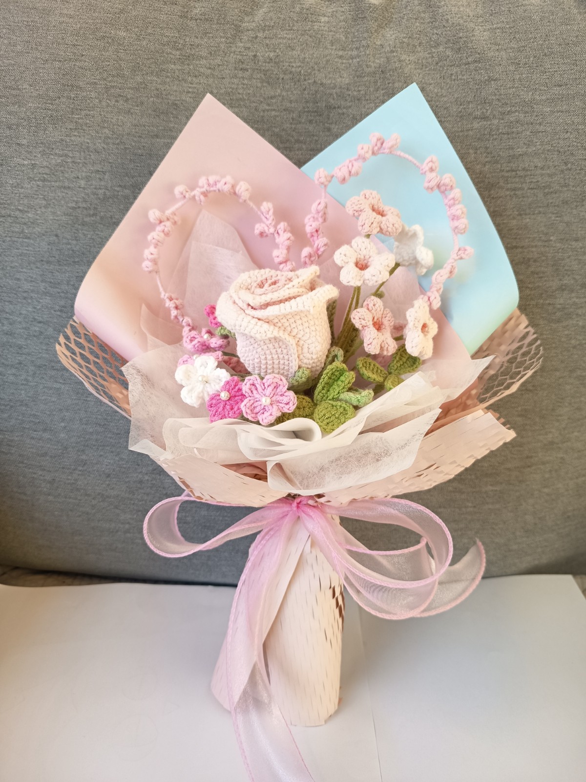 Handgemaakte gehaakte  bloemen