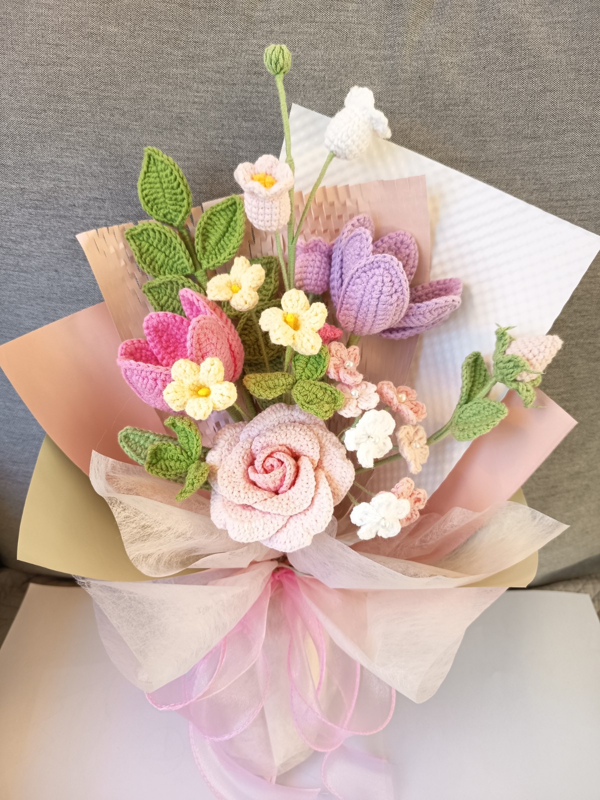 Handgemaakte gehaakte bloemen 4