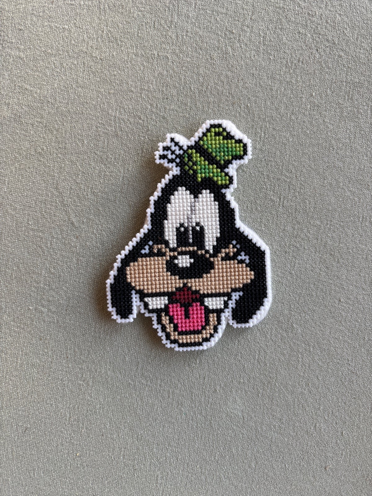 Handgemaakte Goofy Borduurmagneet