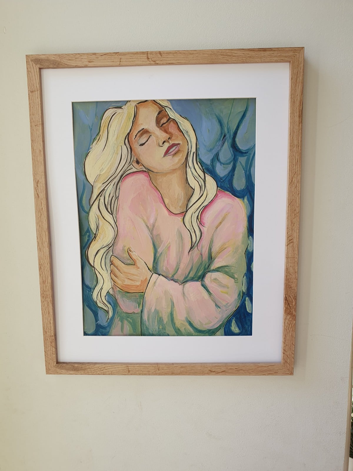 hug origineel schilderij A3 papier