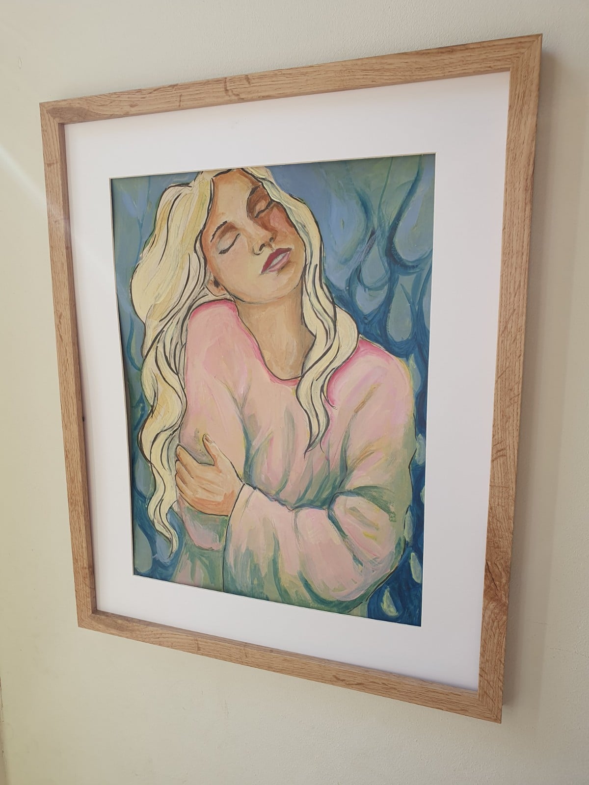 hug origineel schilderij A3 papier