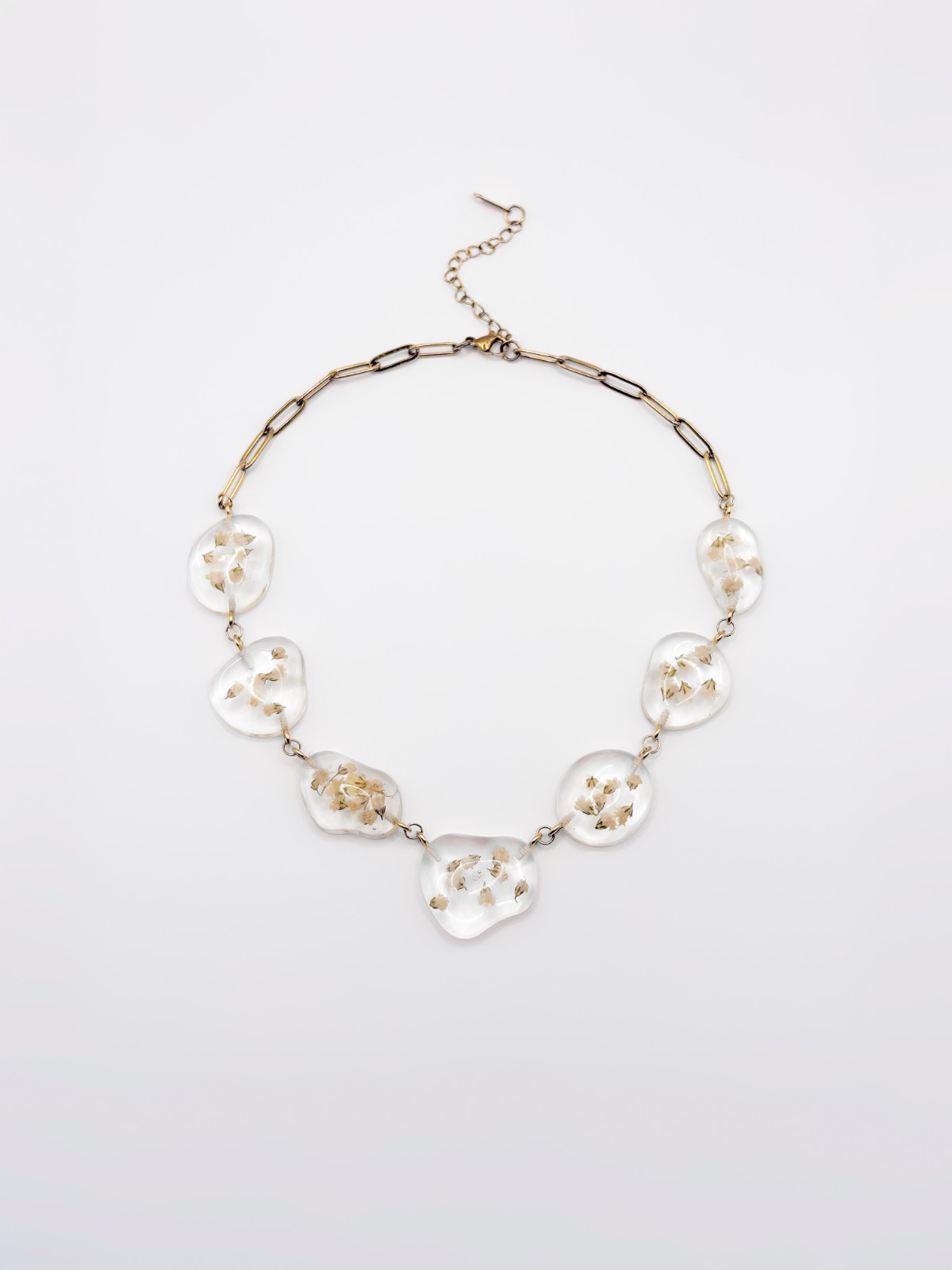 Ketting met Stenen Gevuld met Echt Gipskruid (The Classics)