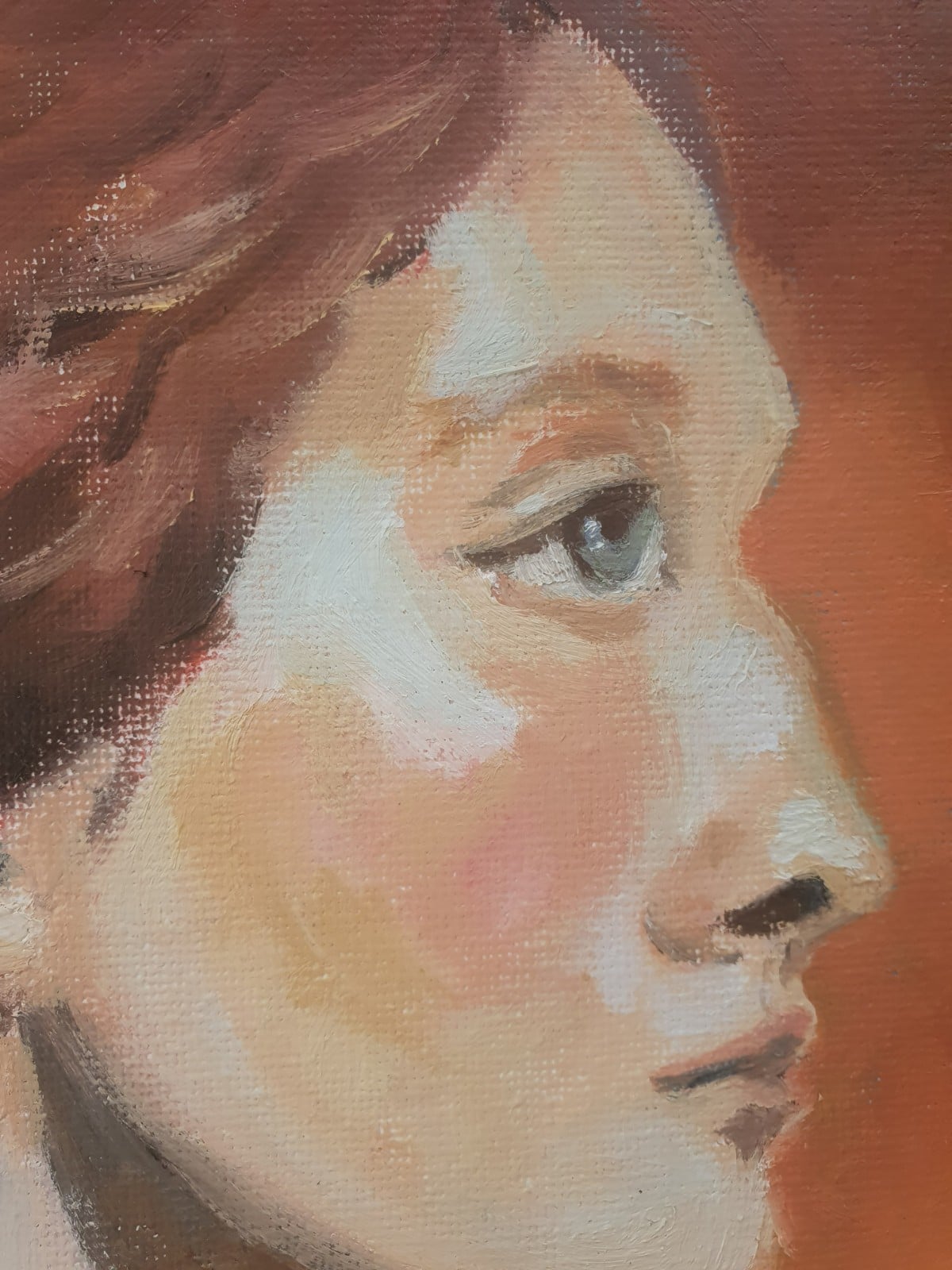 klassiek portret print van olieverf schilderij