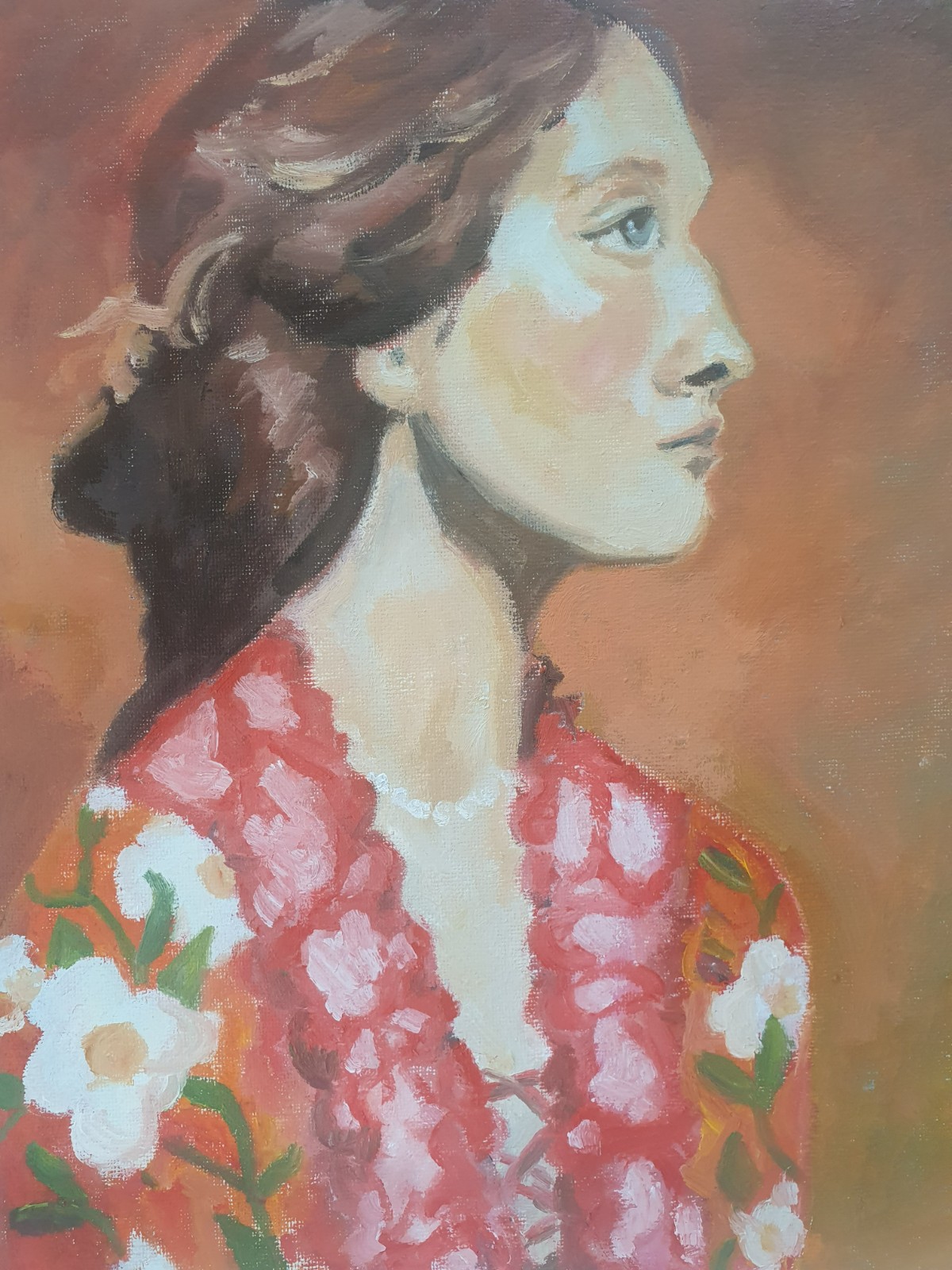 klassiek portret print van olieverf schilderij