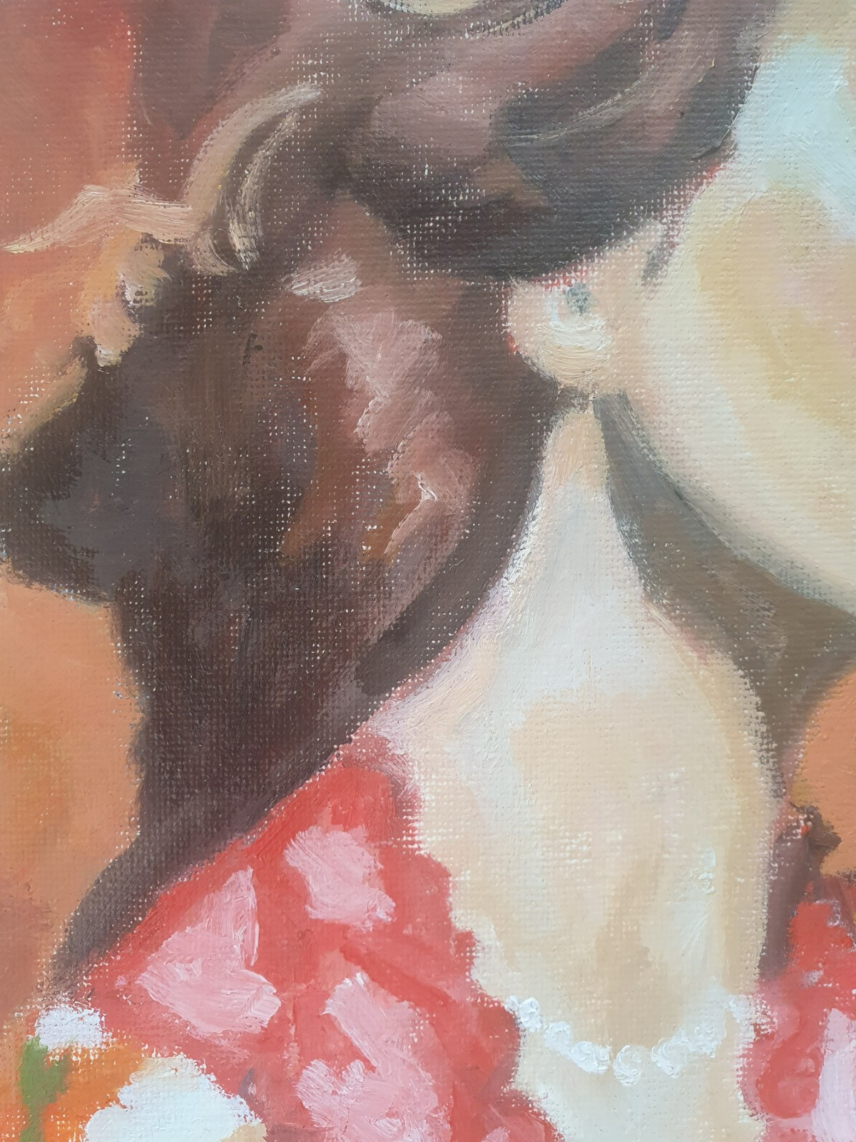 klassiek portret print van olieverf schilderij