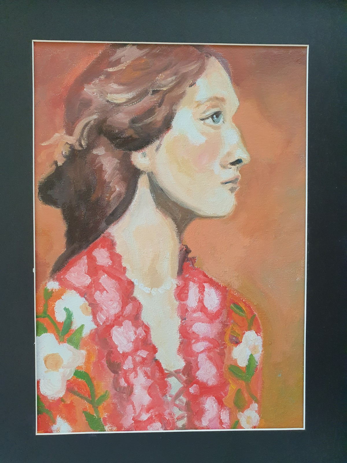 klassiek portret print van olieverf schilderij