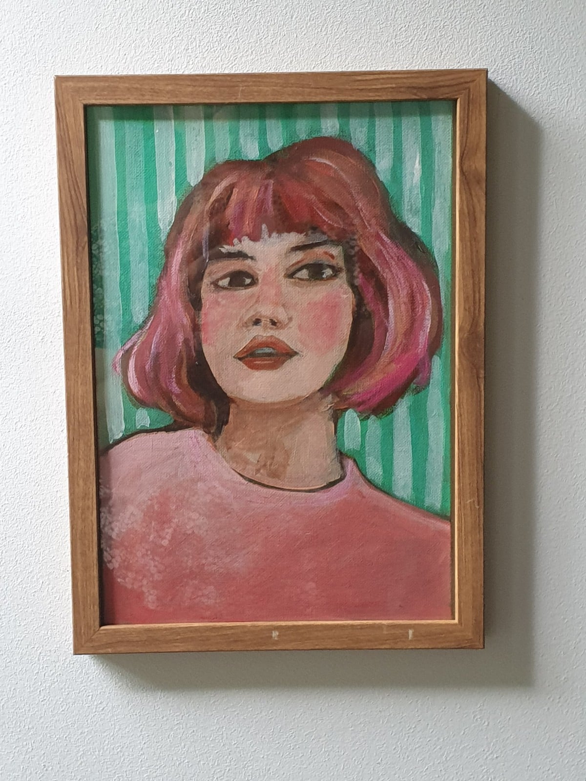 meisje met het roze haar