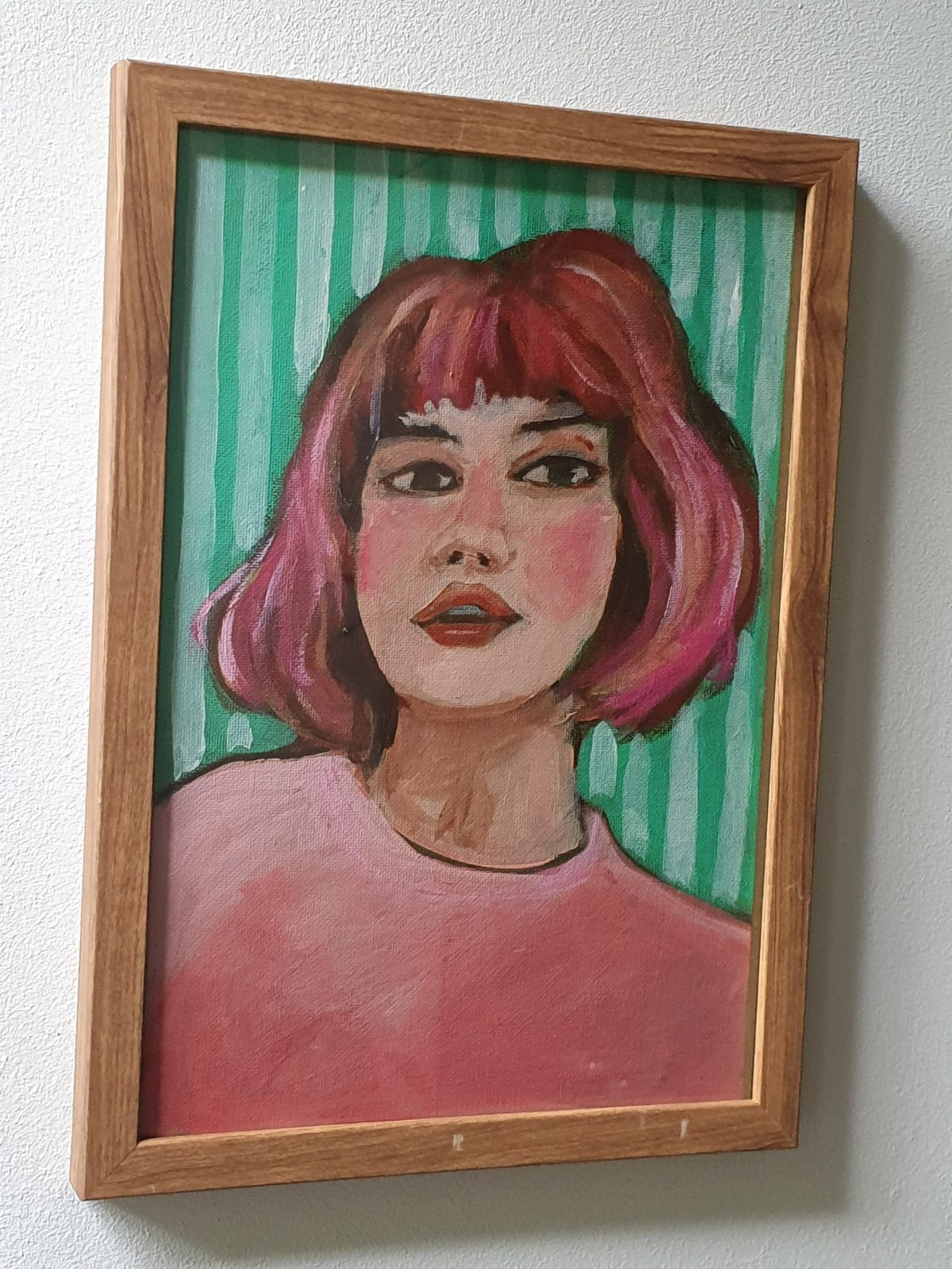 meisje met het roze haar