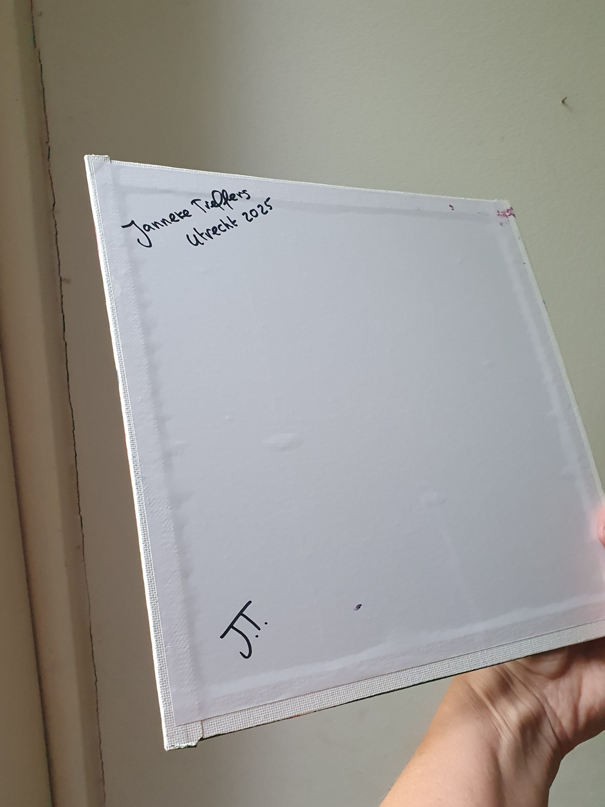 roze landschap. Origineel schilderij