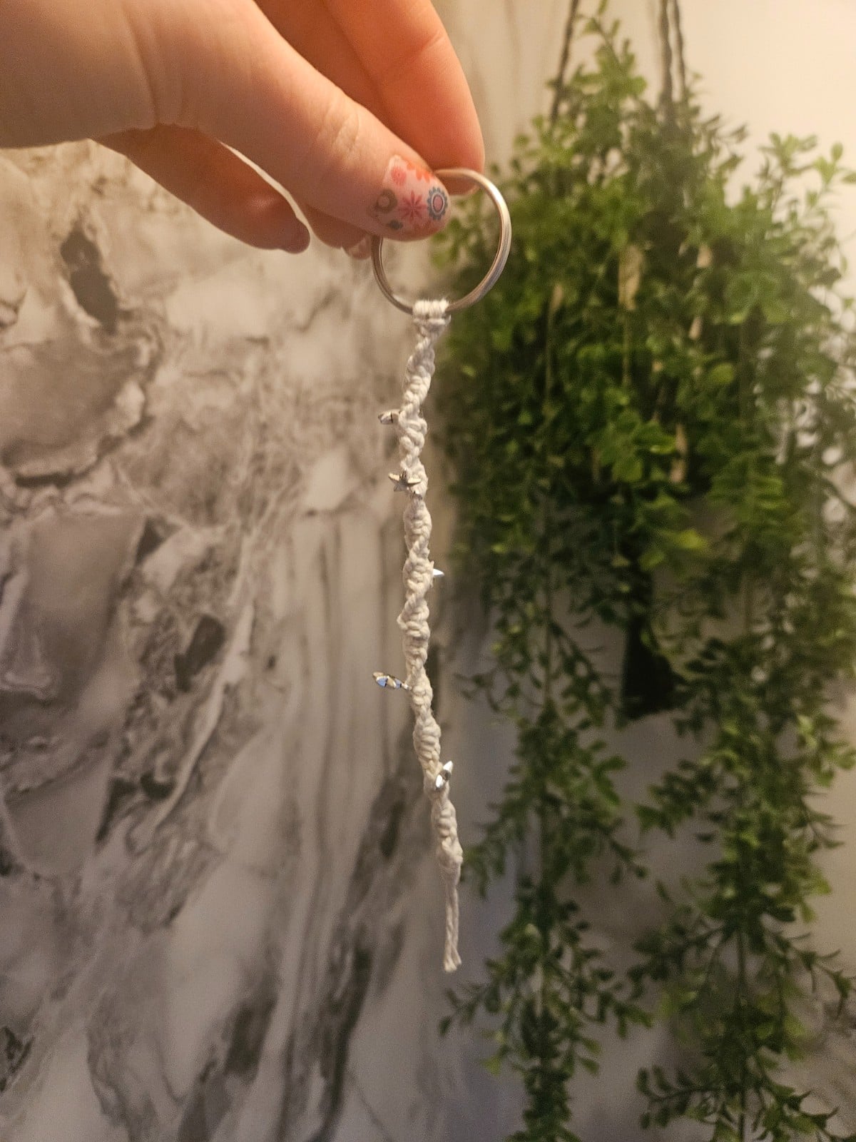 Sleutelhanger met sterren bedels