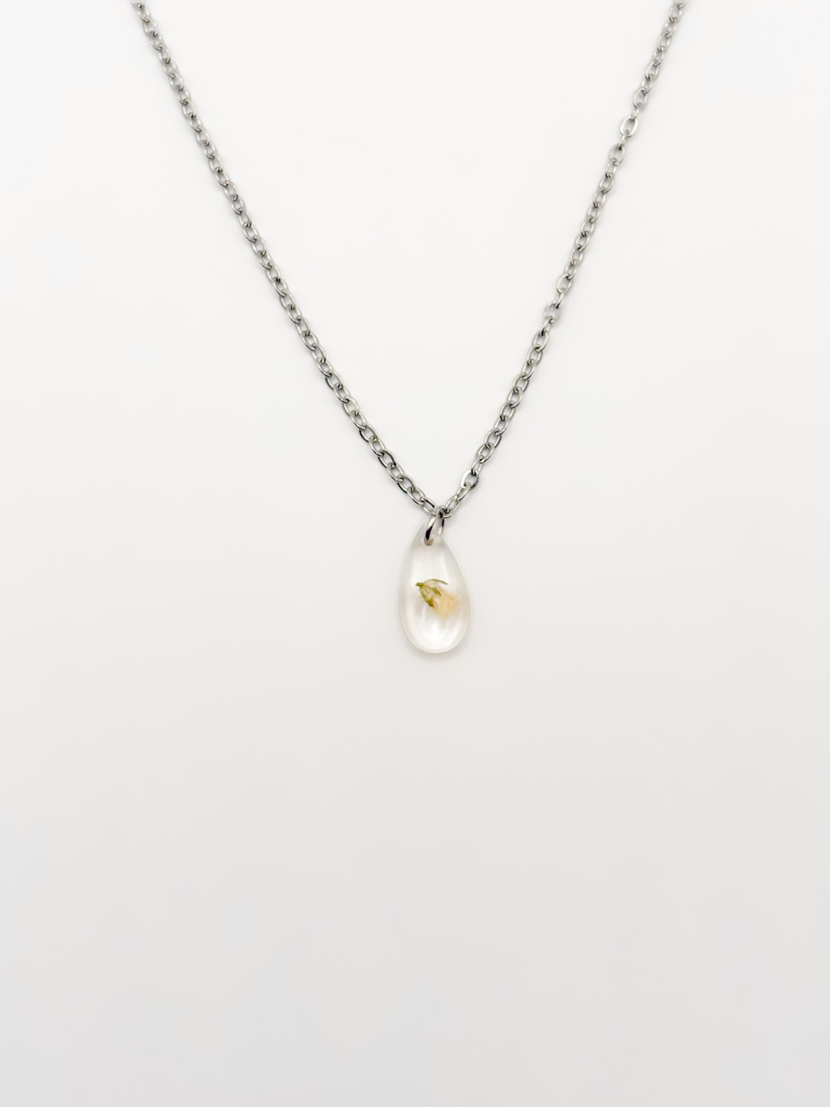 Subtiele Ketting met Mini Hanger Gevuld met Echt Gipskruid (The Classics)