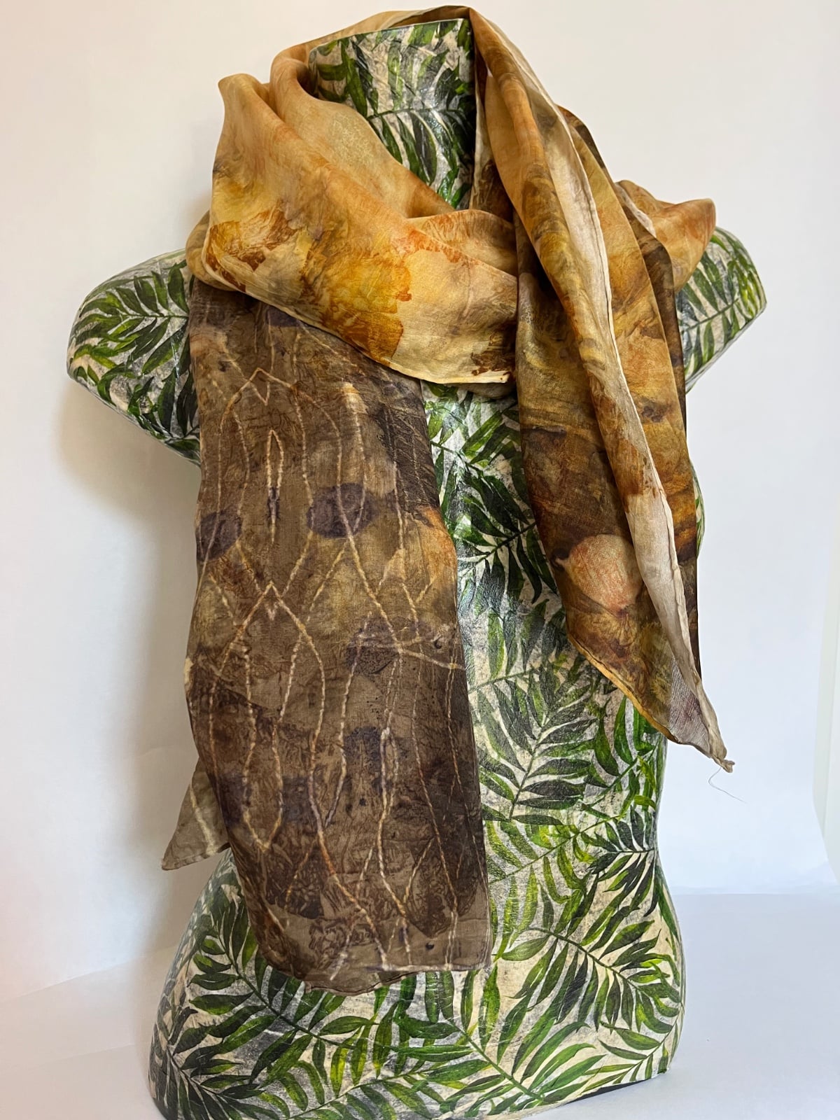 Unieke zijden sjaal op