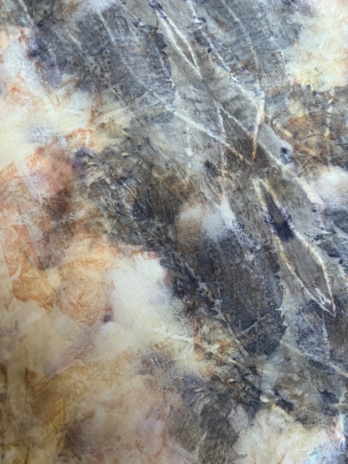 Unieke zijden sjaal op