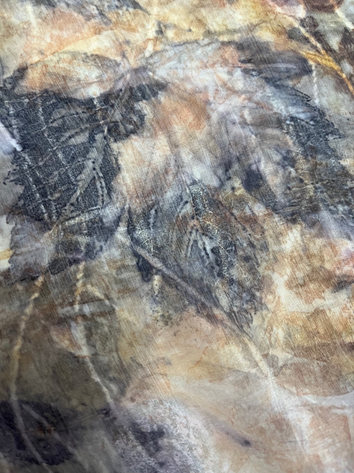 Unieke zijden sjaal op