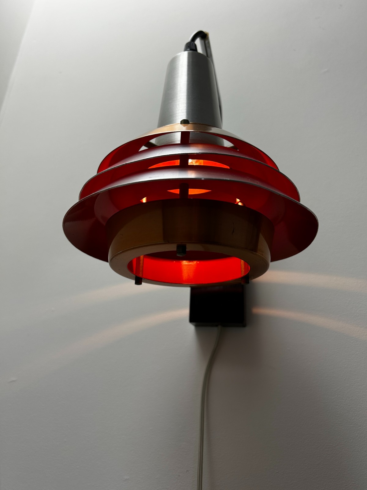 Vintage wandlamp Carl Thore jaren 70