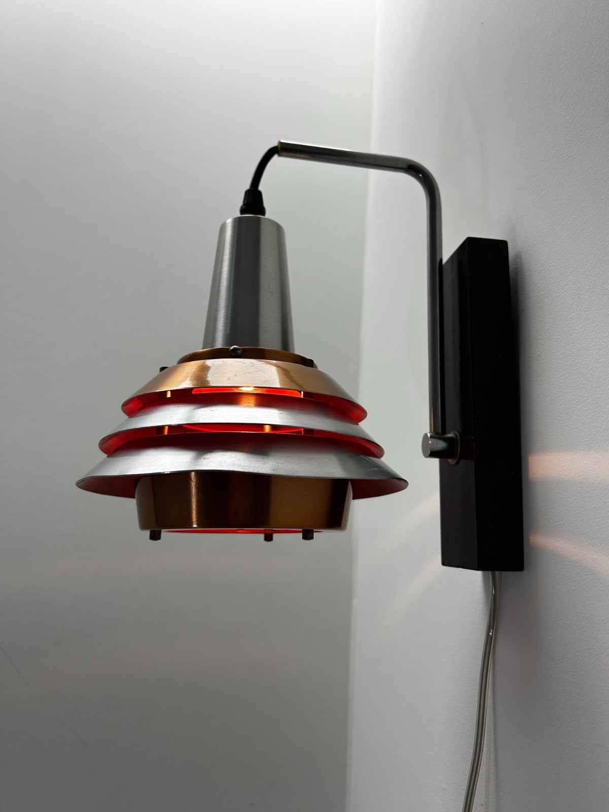 Vintage wandlamp Carl Thore jaren 70