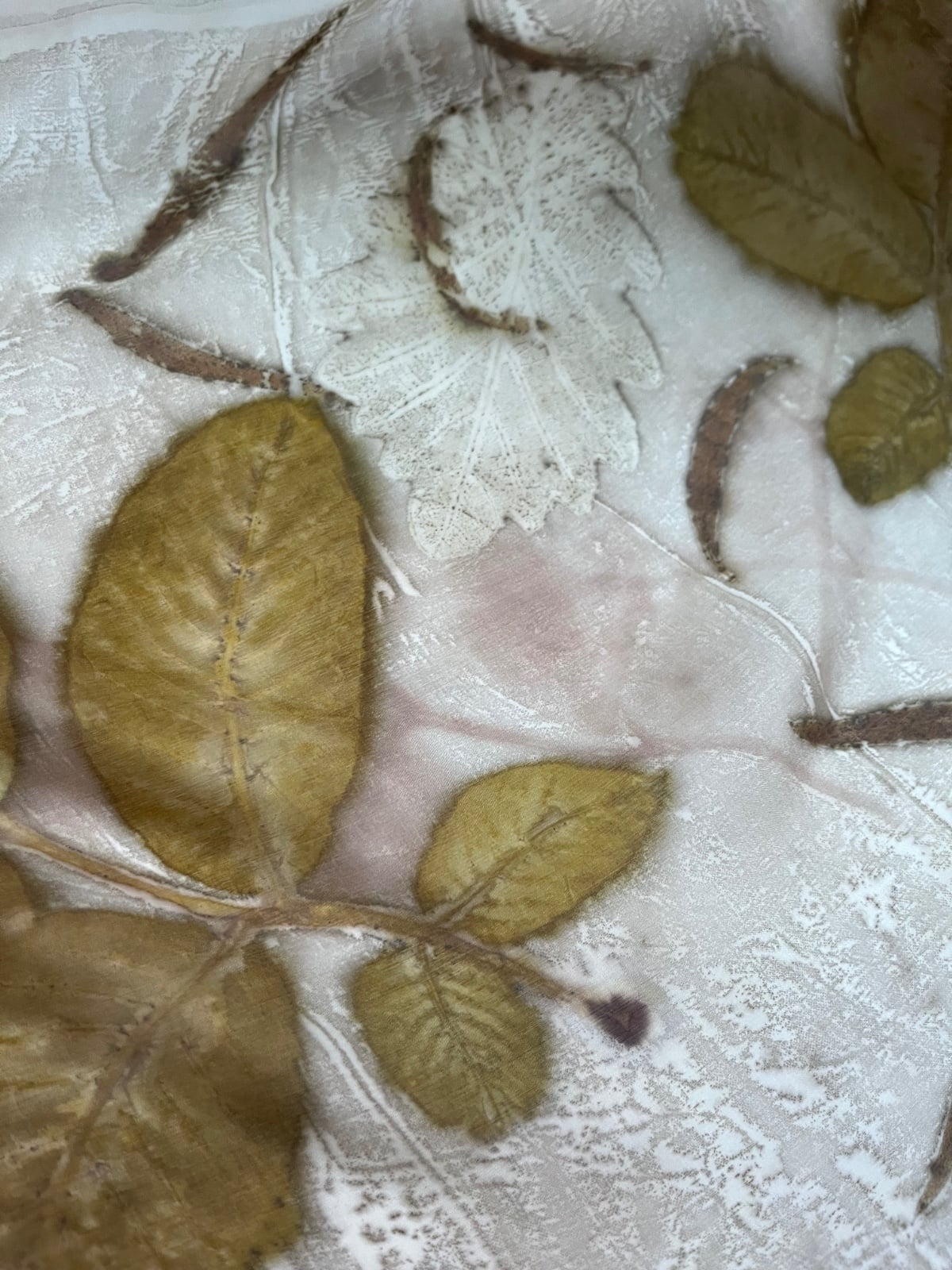 Zijden sjaal walnoot