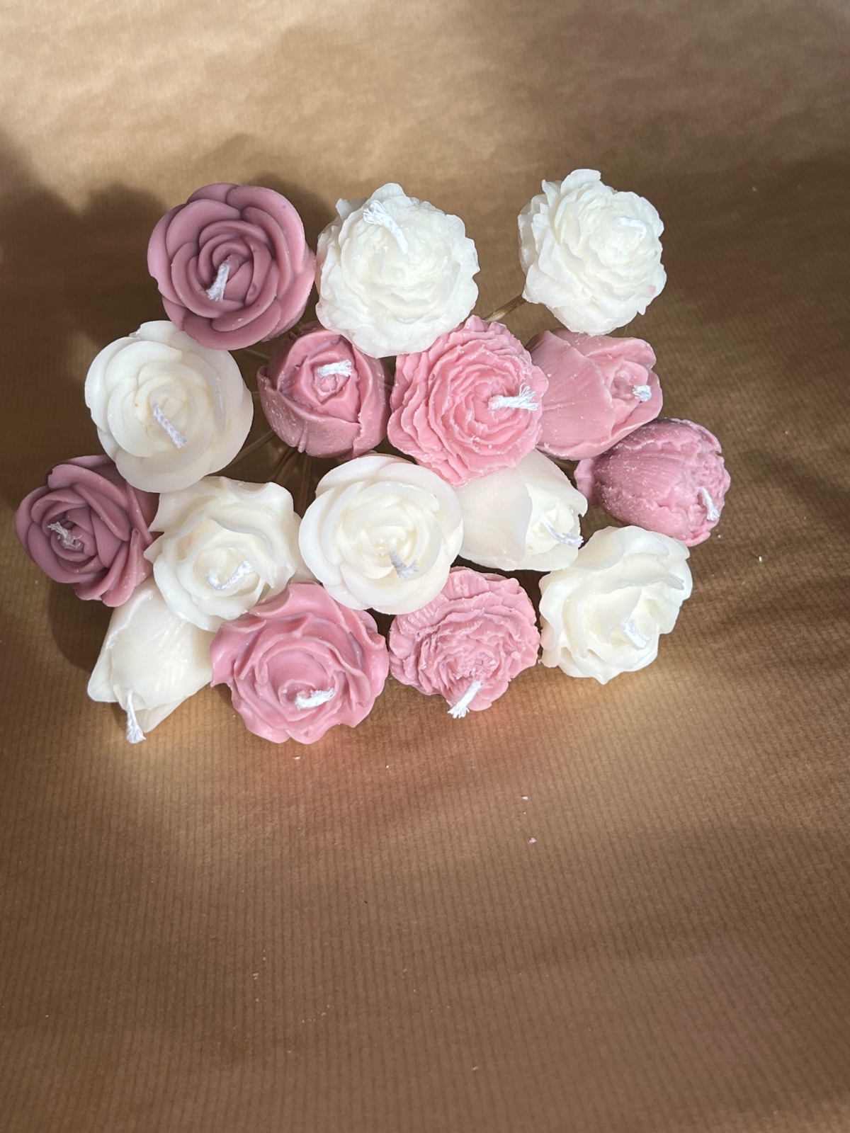 Boeket kaarsen bloemen - 115983 Boeket kaarsen bloemen