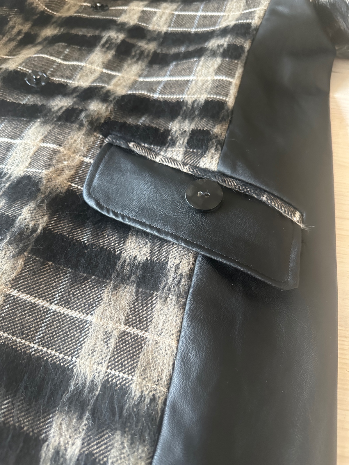 Dames jas, herfst/lente jas, funnel neck coat