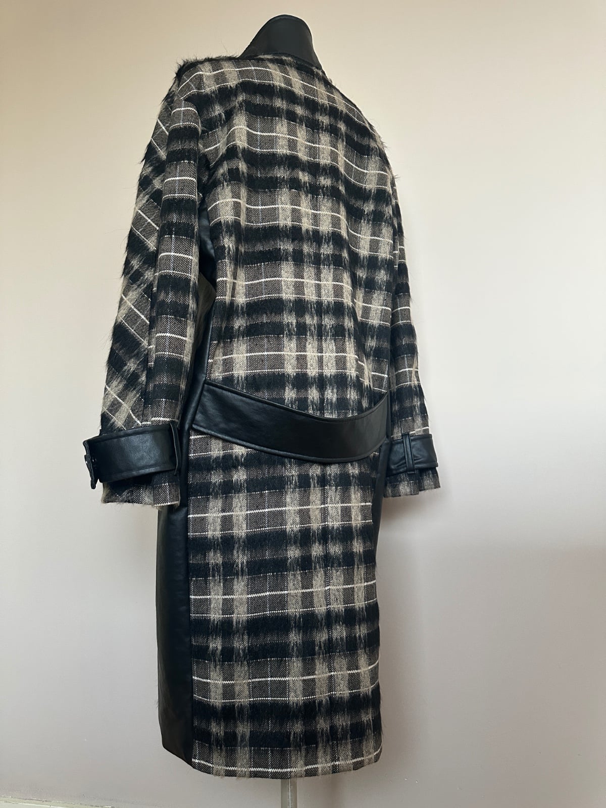 Dames jas, herfst/lente jas, funnel neck coat