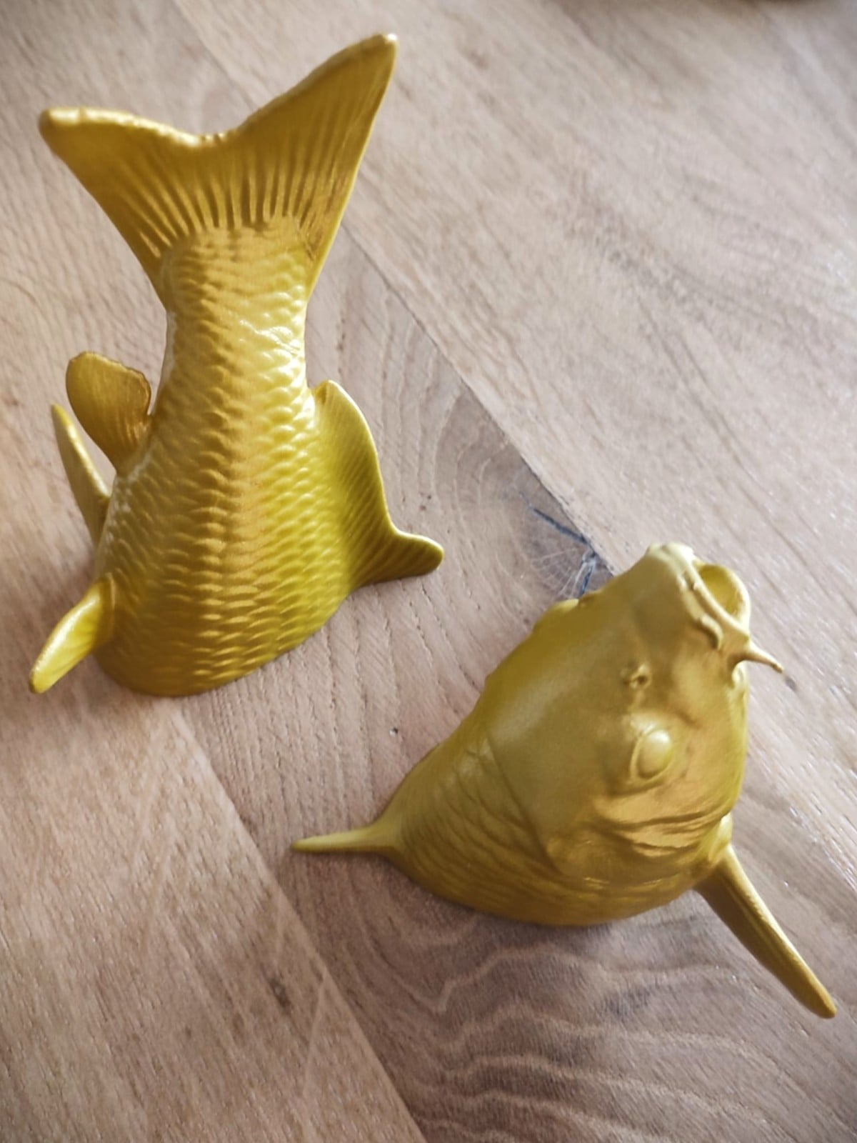 Golden Koi fish window art