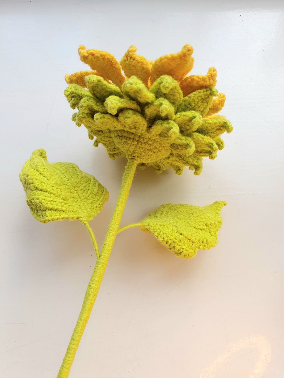 Handgemaakte Van Gogh Zonnebloemen – Ambachtelijk Gehaakt Kunstwerk