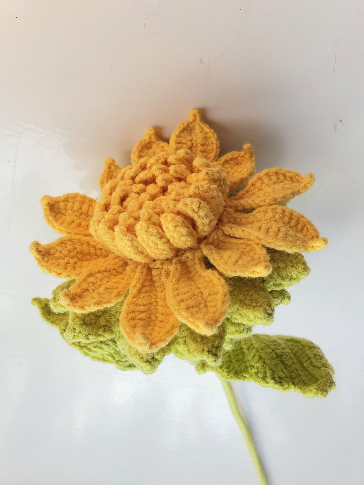 Handgemaakte Van Gogh Zonnebloemen – Ambachtelijk Gehaakt Kunstwerk