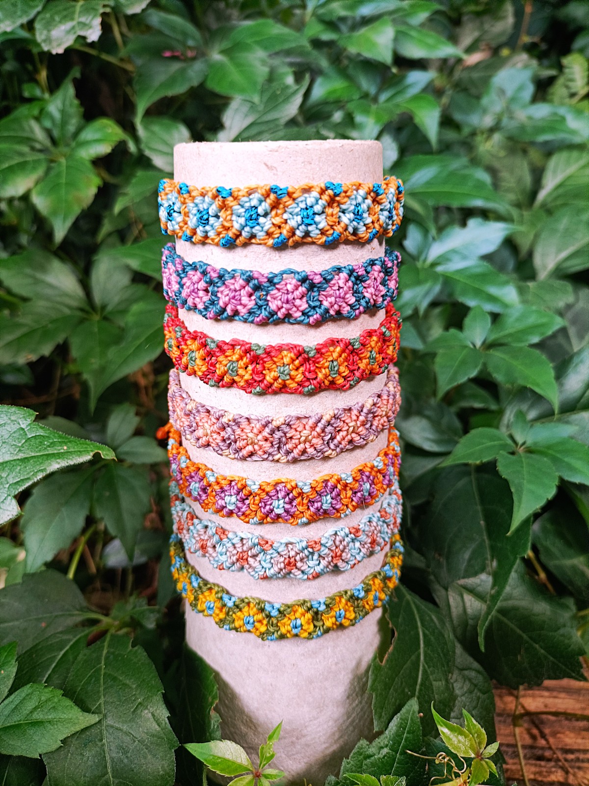 Handgemaakte Vrienschaparmband Blije Bloem - 116222 Handgemaakte Vrienschaparmband Blije Bloem