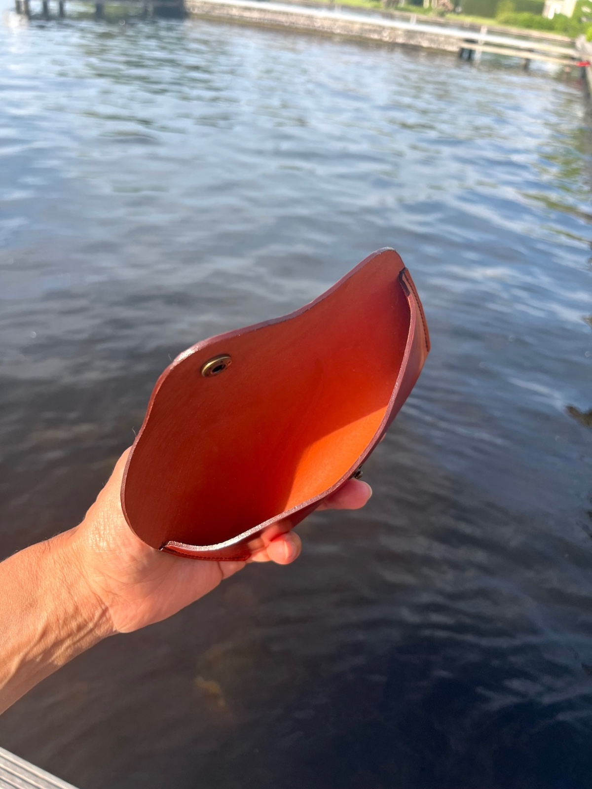 Leren brillenkoker - diverse kleuren