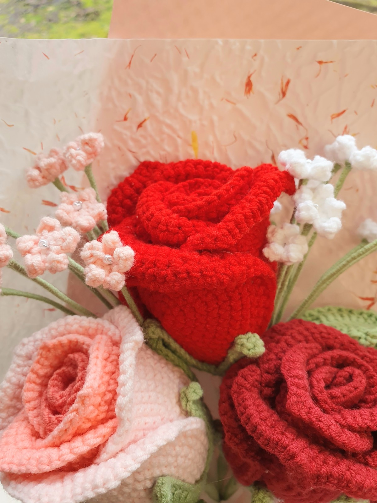 Luxe Gehaakt Rozenboeket – Valentijnseditie