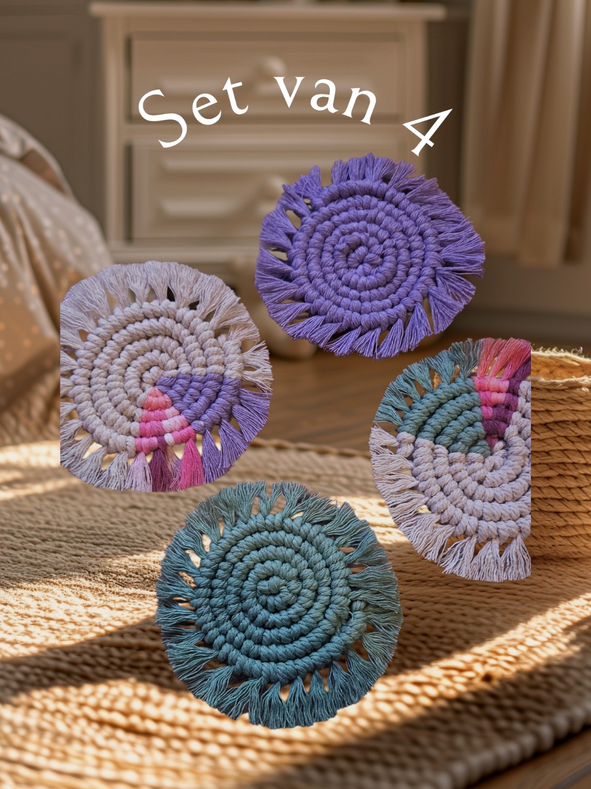 Onderzetter setje van 4 stuks