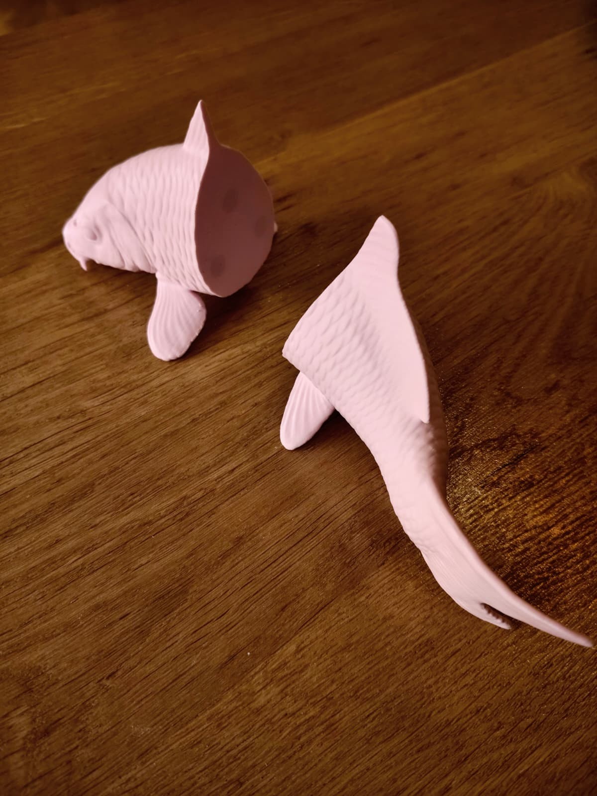 Pastel Pink Koi fish window art