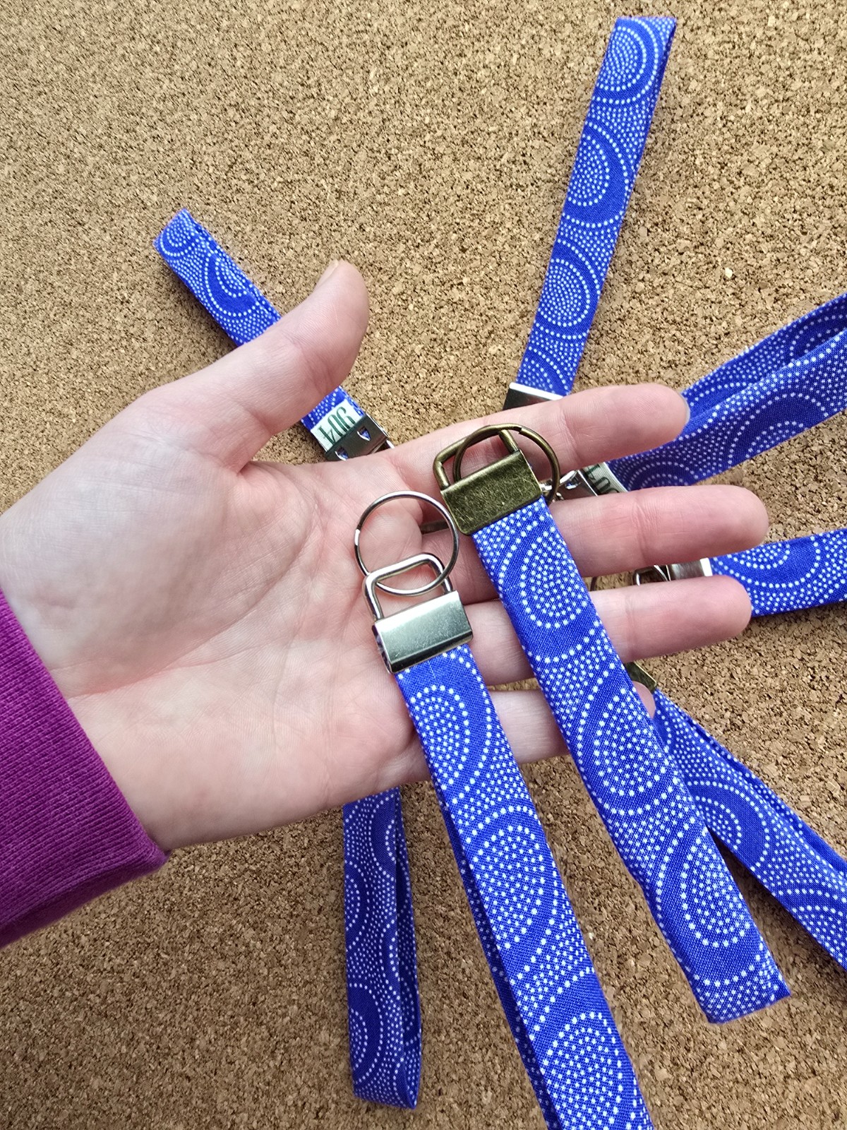 Sleutelhanger | polssleutelhanger | paars | handgemaakt | Atelier 904 - 116513 Sleutelhanger | polssleutelhanger | paars | handgemaakt | Atelier 904