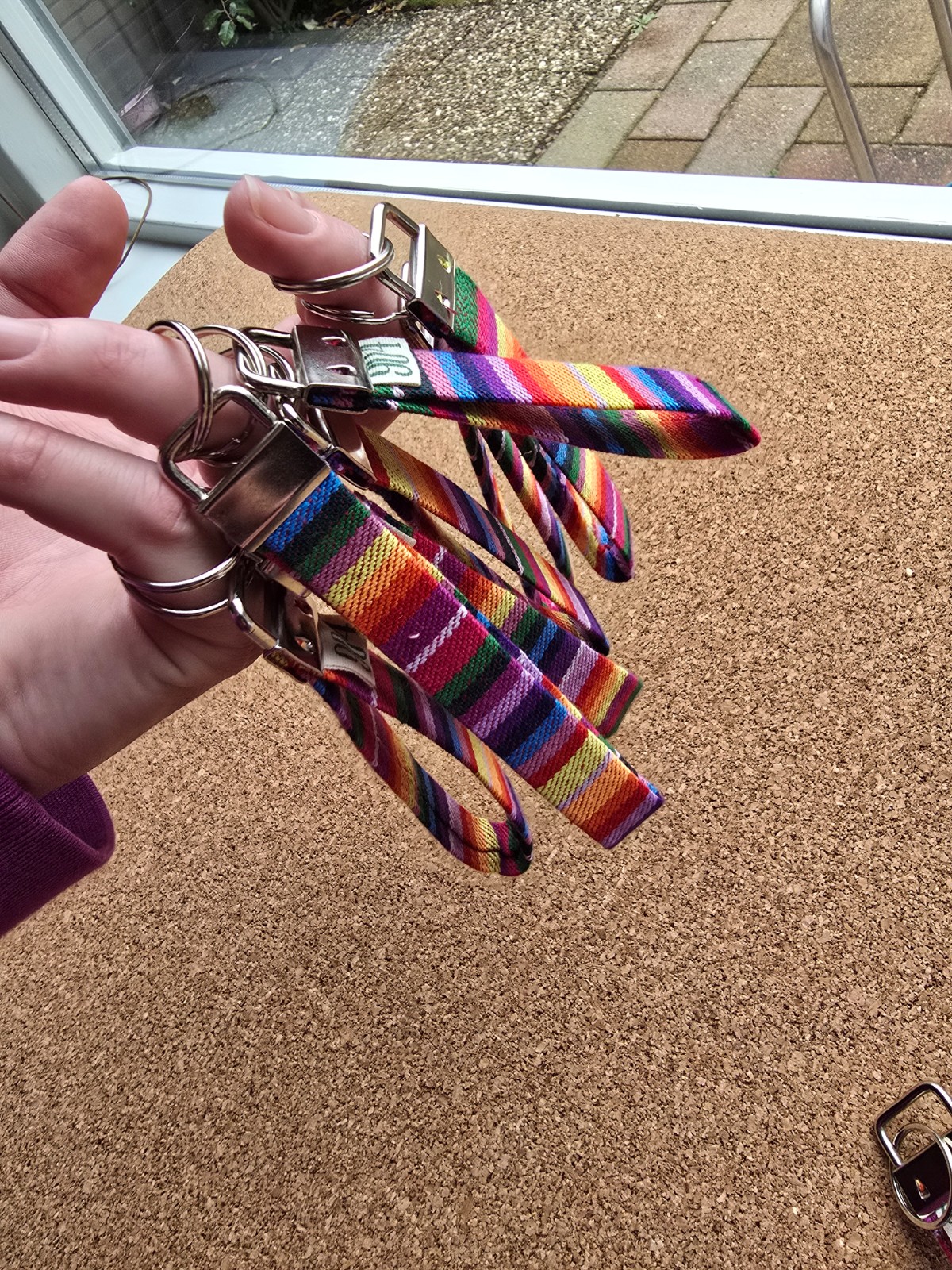 Sleutelhanger | polssleutelhanger | regenboog | handgemaakt | Atelier 904