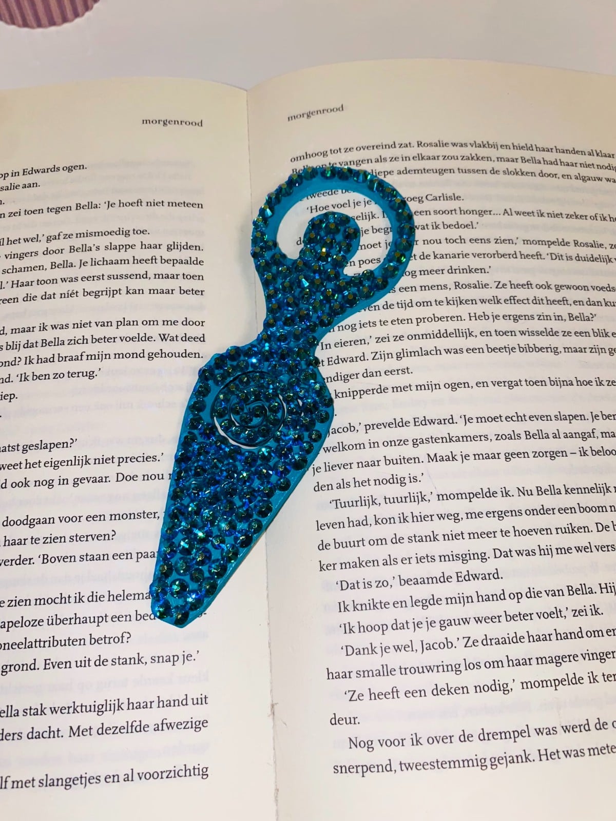 ✨ Sprankelende Blauwe Bladwijzer ✨