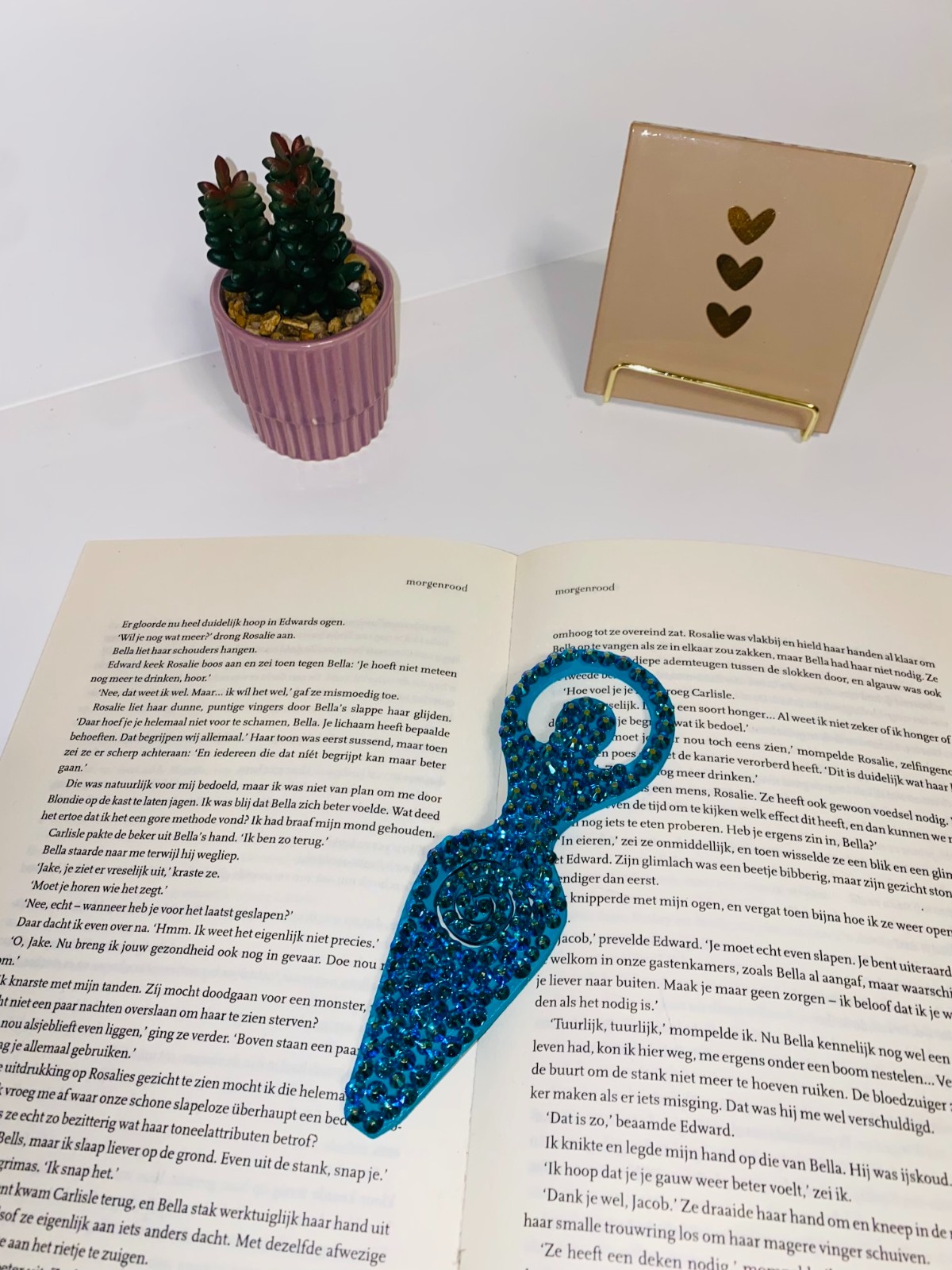 ✨ Sprankelende Blauwe Bladwijzer ✨