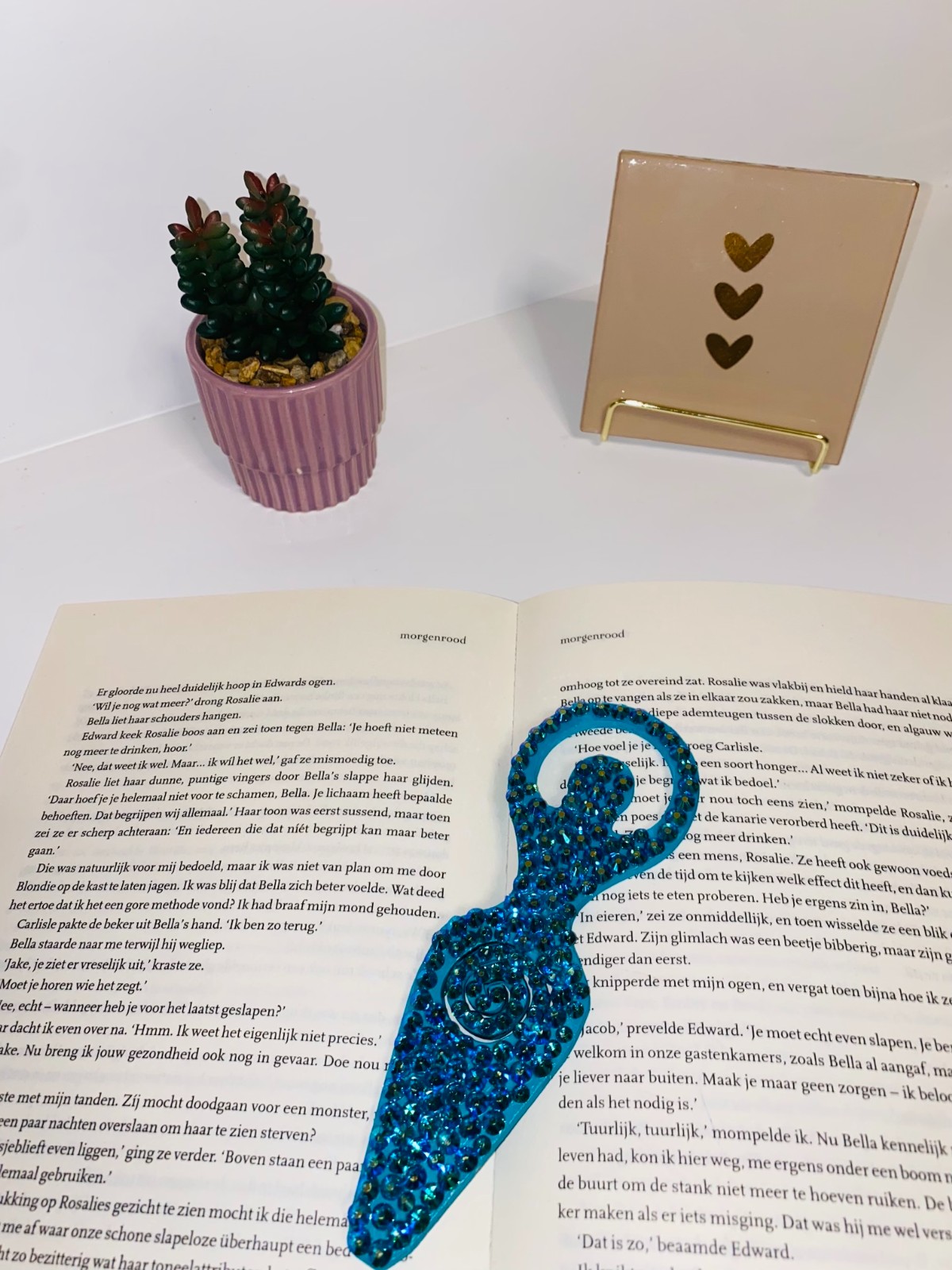 ✨ Sprankelende Blauwe Bladwijzer ✨