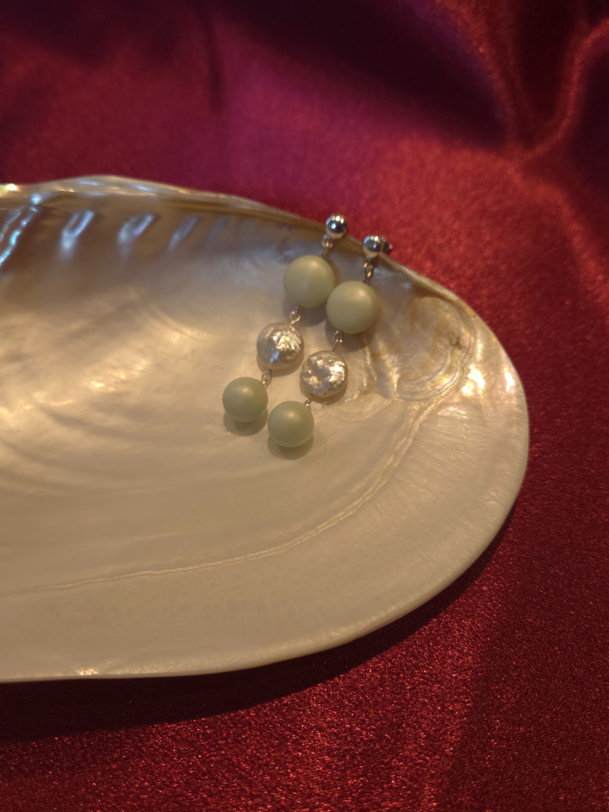 925 zilveren oorbellen met kristal parels en zoetwater parels - 2 kleuren beschikbaar