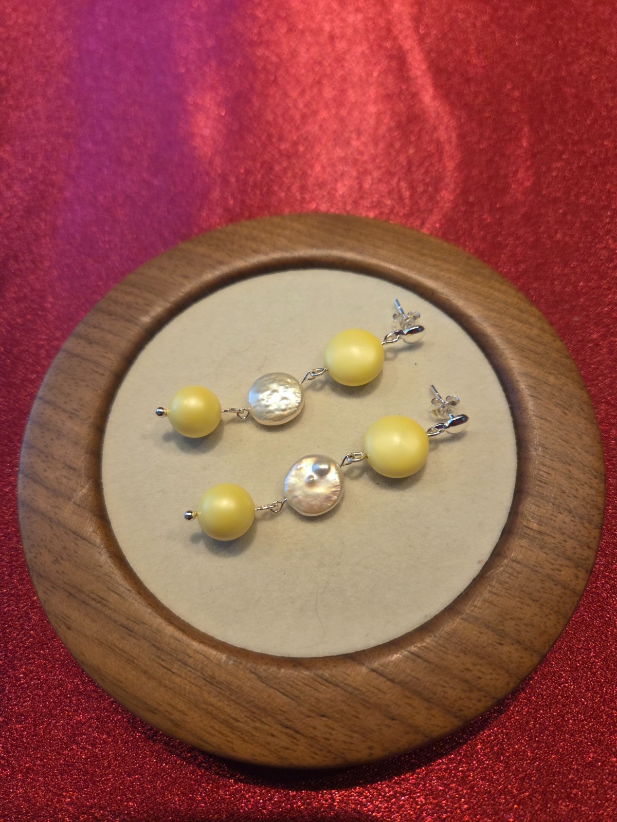 925 zilveren oorbellen met kristal parels en zoetwater parels - 2 kleuren beschikbaar