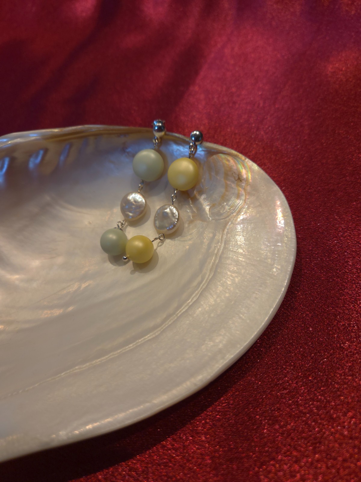 925 zilveren oorbellen met kristal parels en zoetwater parels - 2 kleuren beschikbaar