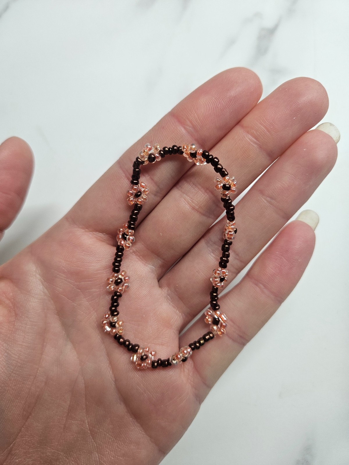 Bloemen kralenarmband