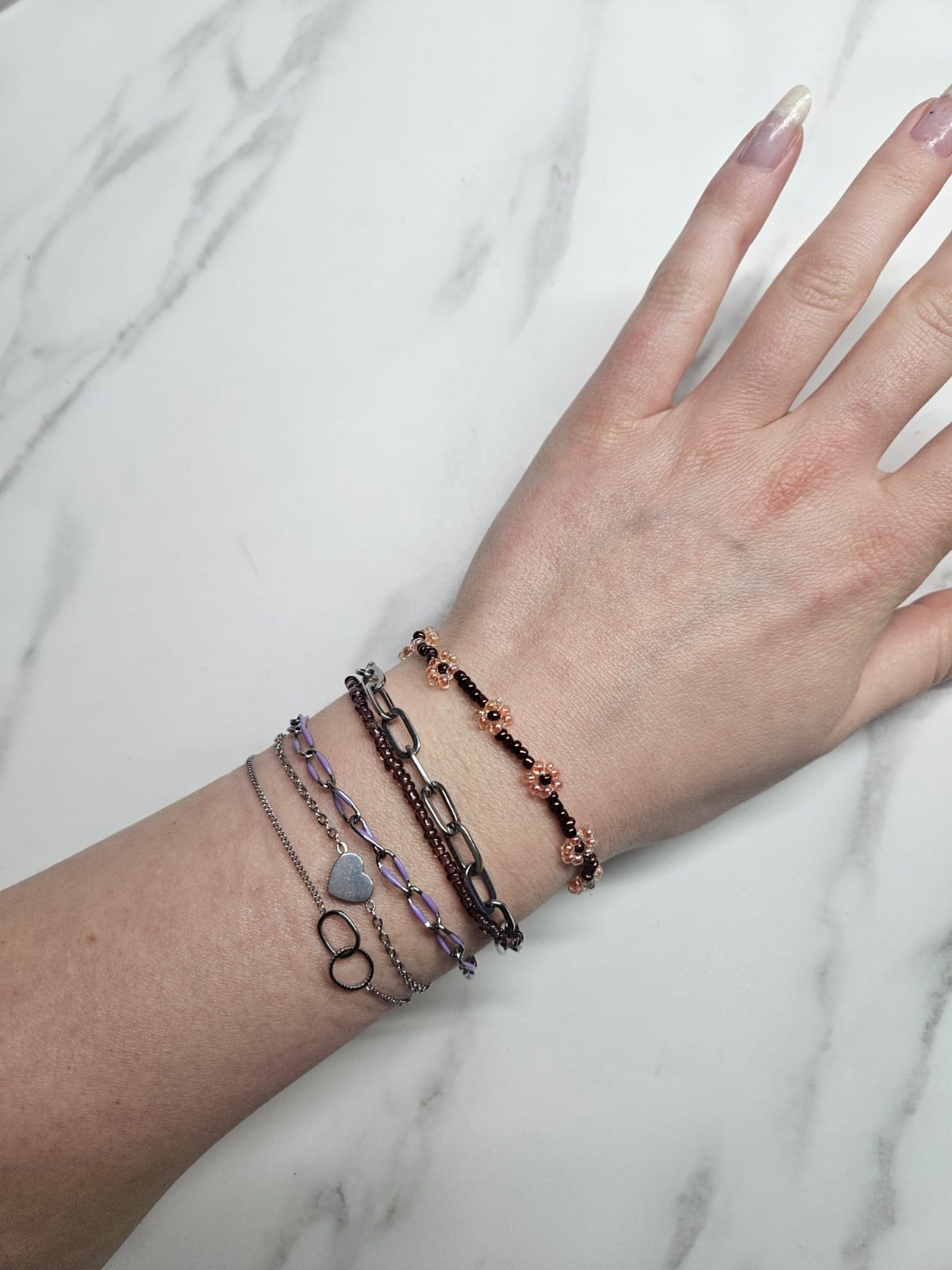 Bloemen kralenarmband