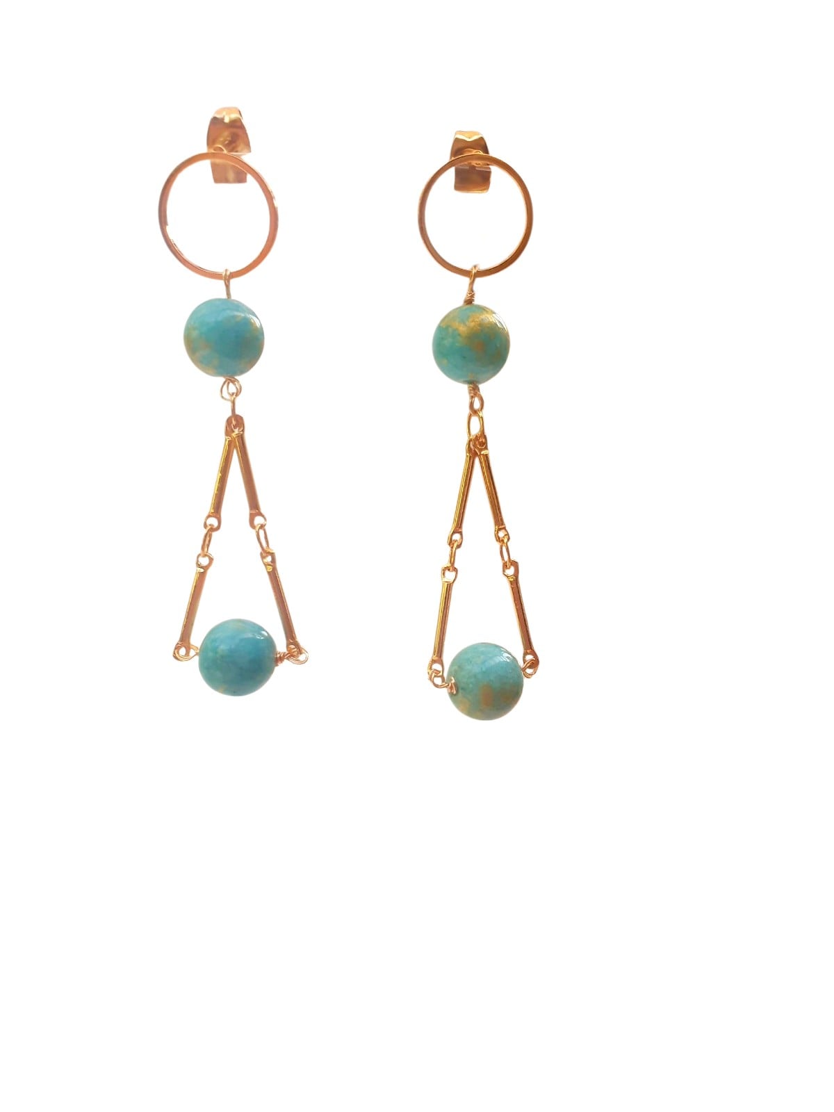 Fijne jade ketting- en oorbellen set