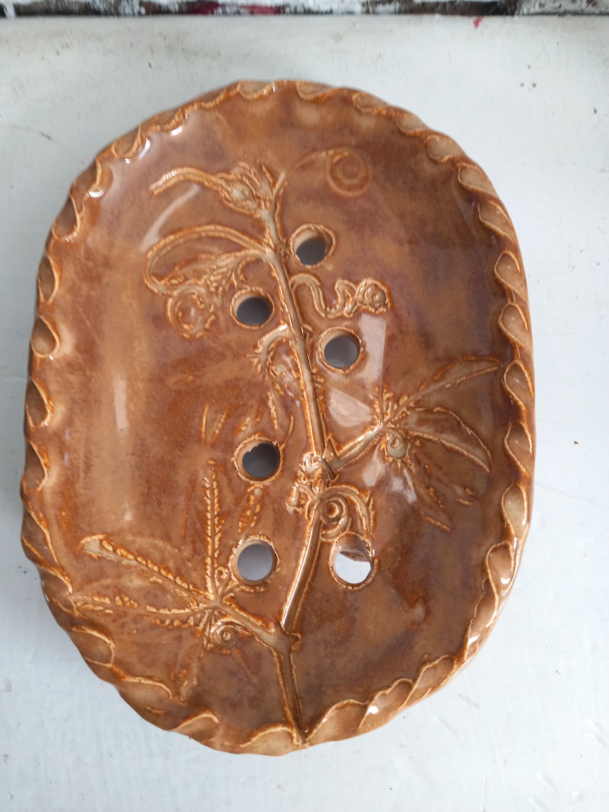 Handmade keramieken zeepschaaltje