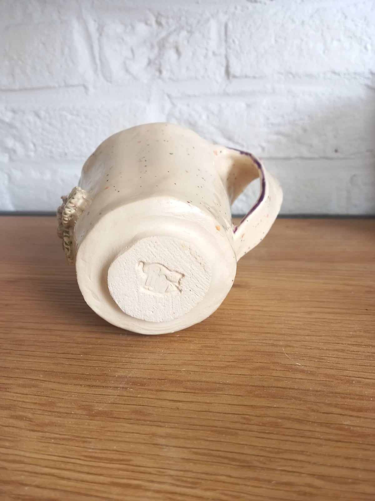 Keramieken koffie/thee mok met bloem - 120943 Keramieken koffie/thee mok met bloem