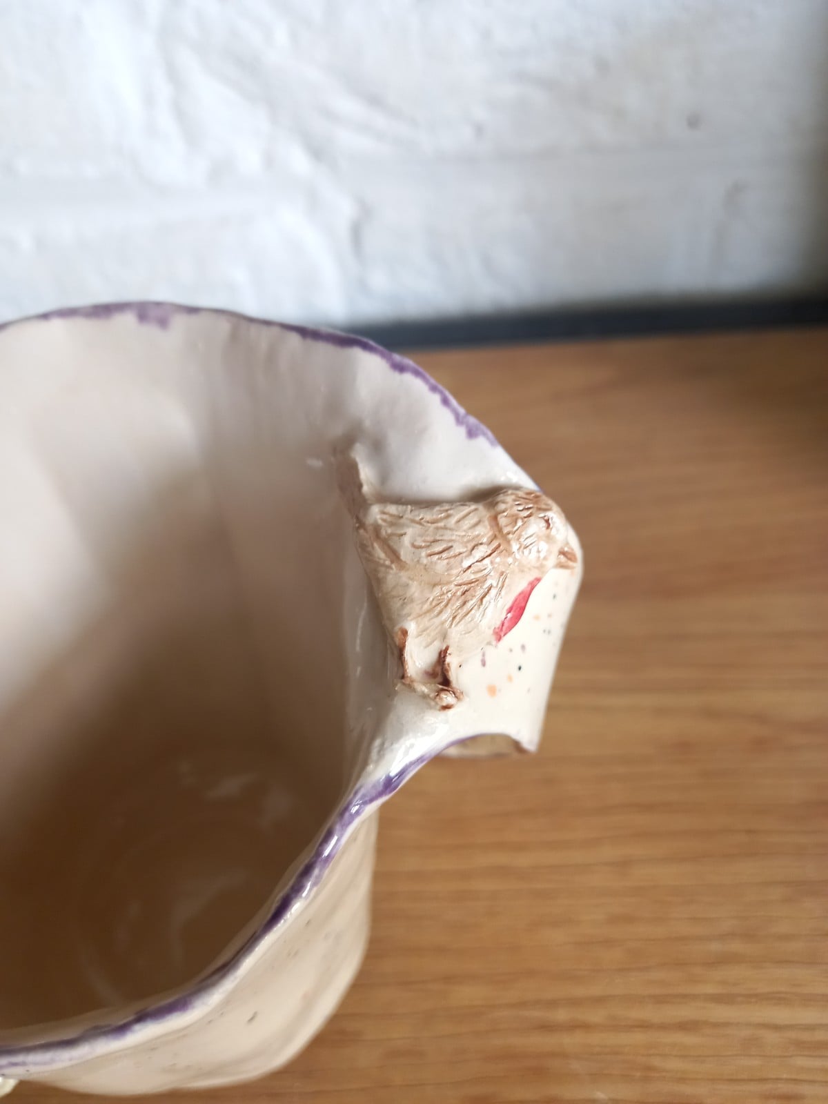 Keramieken koffie/thee mok met bloem - 120945 Keramieken koffie/thee mok met bloem