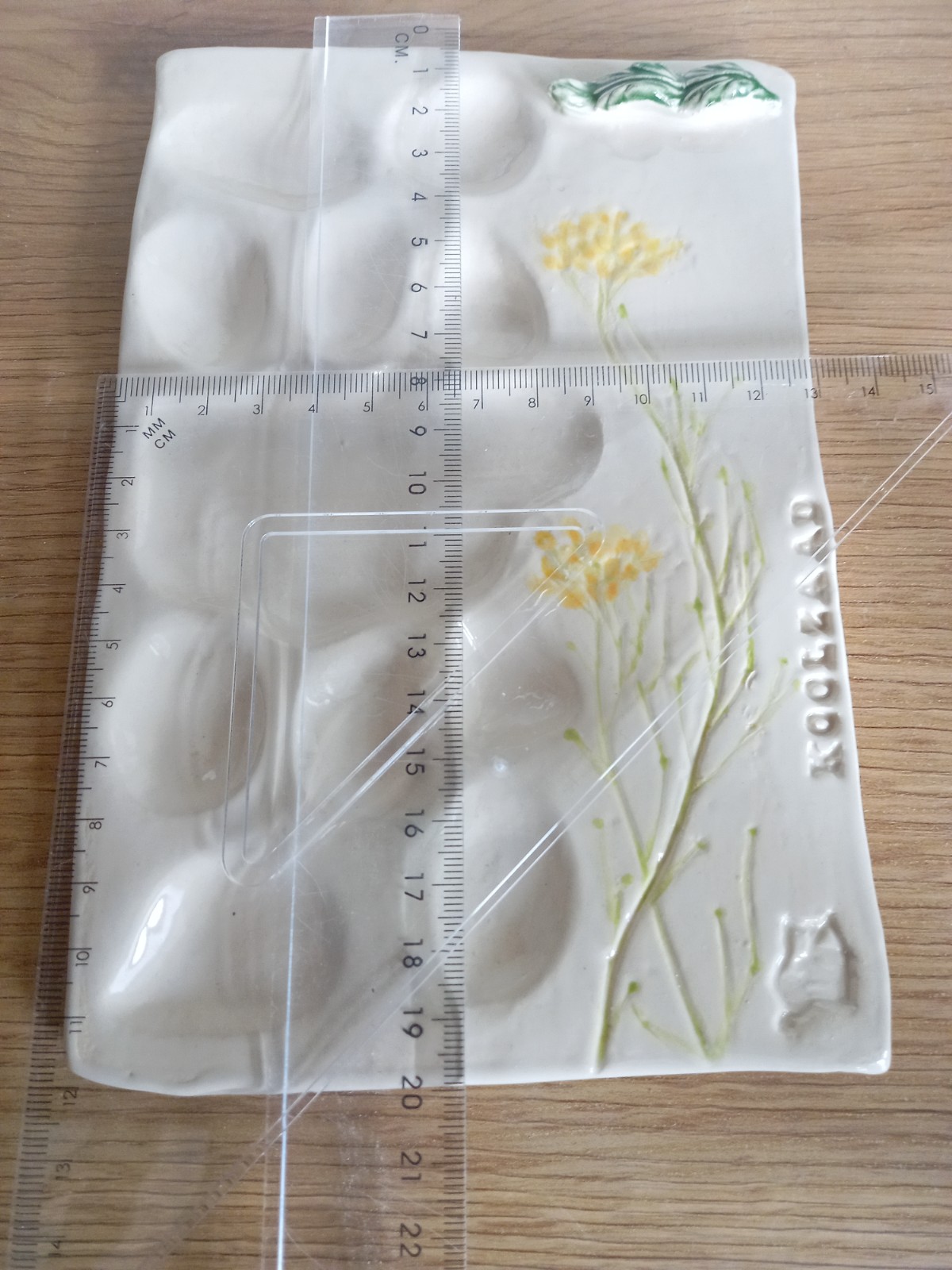 Keramieken schilderspalet Koolzaad