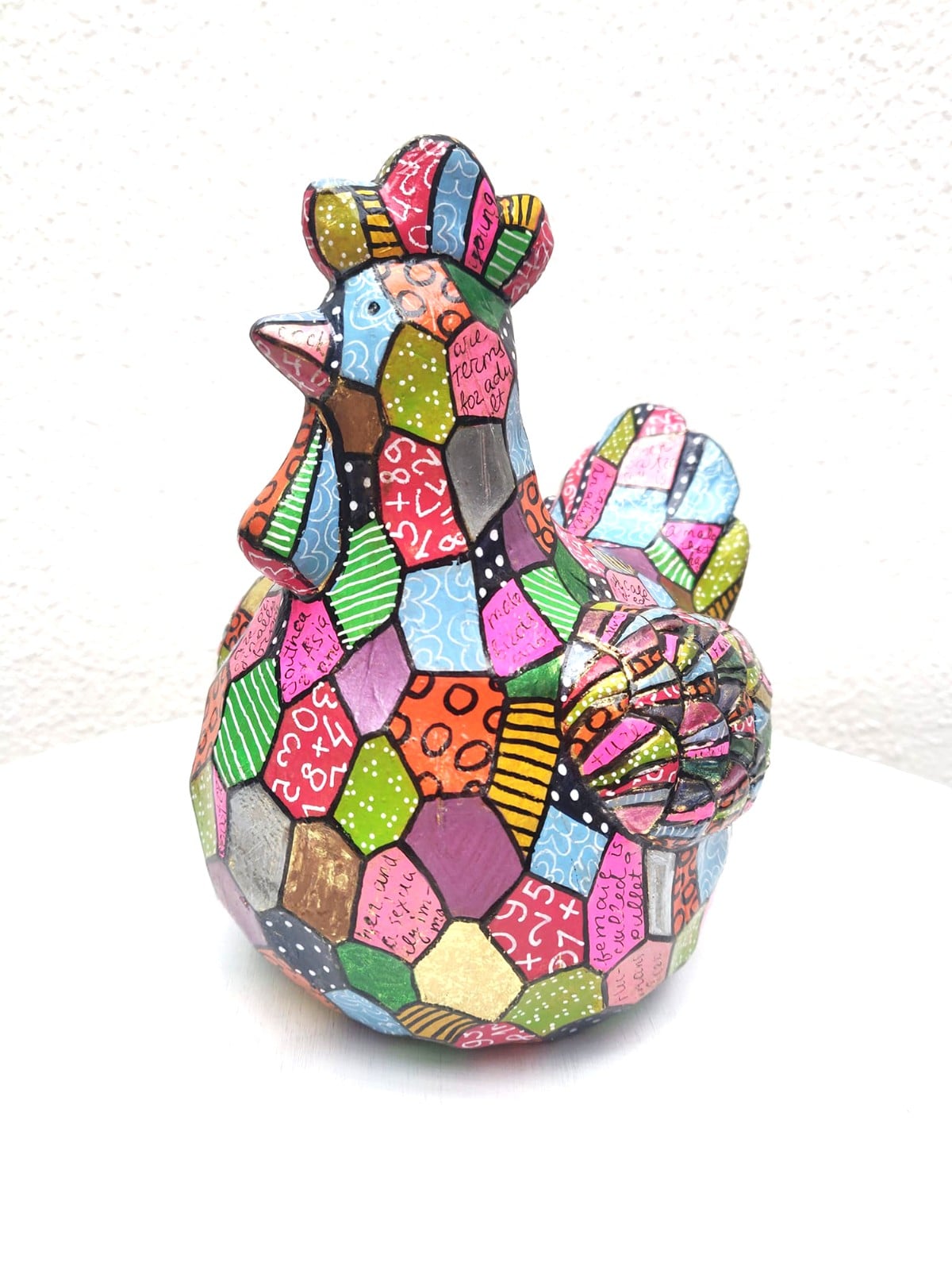 Kip – Handgeschilderd Kleurrijk Beeldje - 121562 Kip – Handgeschilderd Kleurrijk Beeldje